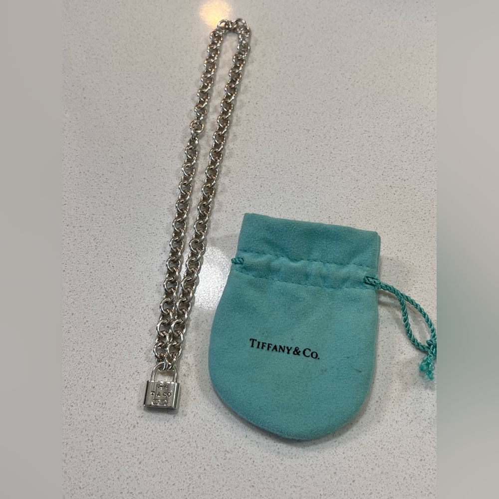Tiffany & Co. Sterling Silver Lock Necklace